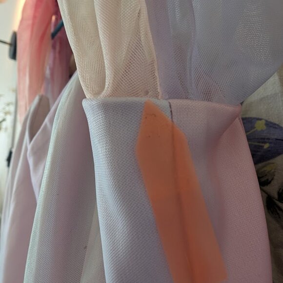 Fairy Collectif Skylar Pastel Rainbow Puff Sleeve Babydoll Swing Dress Small - Picture 11 of 14